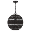Lampa wisząca na taras Lindendale Western brąz (QZ-LINDENDALE-P-WT) - Elstead Lighting