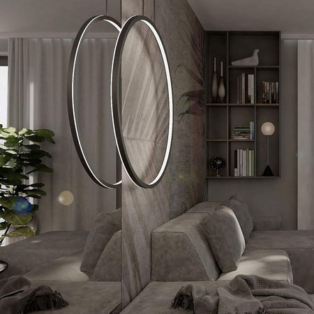 Lampa wisząca Mirror z regulacją CCT mała czarna (LP-999/1P S BK CCT) - Light Prestige