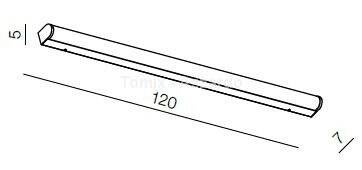 Kinkiet łazienkowy PETRA 120 LED 4000K (AZ2471 - Azzardo)