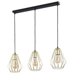 Lampa wisząca BRYLANT GOLD 3 PŁ (2789) - TK Lighting