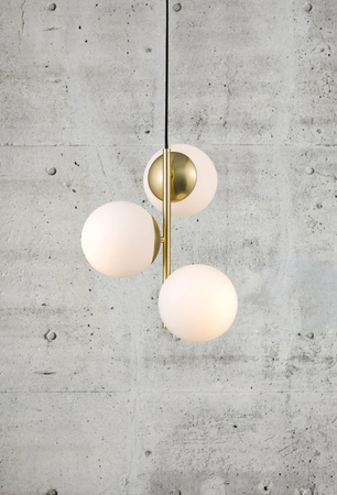 Lampa wisząca LILLY Nordlux E14 3X40W Metal Mosiądz
