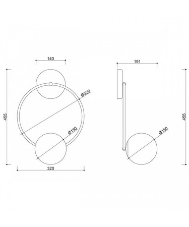 Kinkiet FUPPU B Kol. Czarny (FPB12000) - Ummo