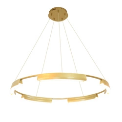 Lampa wisząca Tura 80 cm złota LED CCT (LP-9786/1P 80cm GD) - Light Prestige