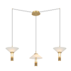 PENDANT LED LIGHT 28W 3000K ALUMINIUM GOLD (23201 Zambelis) - Zambelis