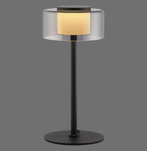 RIKA LAMPA STOŁOWA CZARNY/SMOKY (4110-18) - Paul Neuhaus