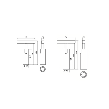 Reflektor Na Szynę 48V Multiline Mini Spot (893180) - Loonari