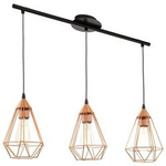 Lampa wisząca TARBES 3xE27 miedziana L790 (94195 - Eglo) - żyrandol