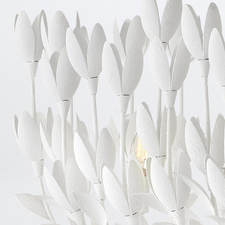 Lampa wyspowa Flora - 10 źródeł światła - Tynk strukturalny (QN-FLORA10-WHT) - Quintiesse