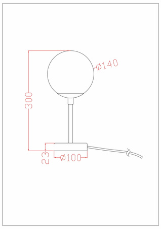 Dorado biurkowa mała złota (LP-002/1T S) - Light Prestige