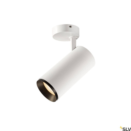 NUMINOS® SPOT PHASE L, wewnętrzna oprawa sufitowa natynkowa LED, biała/czarna 3000 K 60° (1004304) - SLV