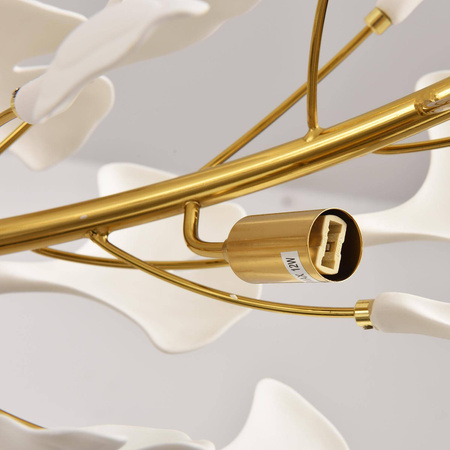 Lampa wisząca BOTANIKA WAVE złoto biała 125 cm (XY080P-120) - Step into Design