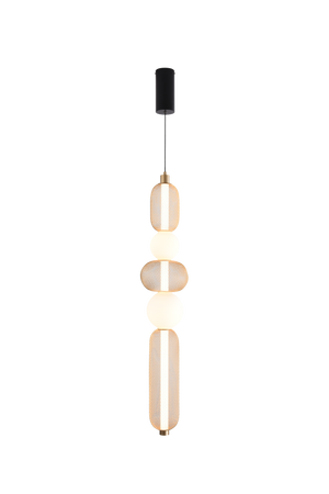 SARR LAMPA WISZĄCA CZARNY MAT+ZŁOTA/MATT BLACK+GOLD (MD2596-5A-3BGT) - Zuma Line