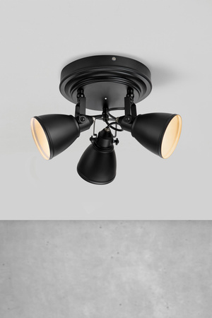 FJÄLLBACKA Sufitowa 3L Czarny IP44