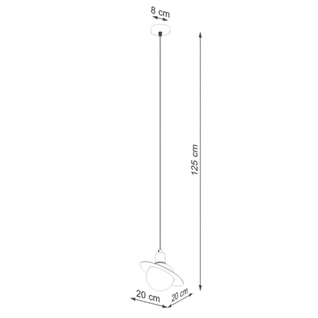 Lampa wisząca HYPERION 1 biały (SL.1356) - Sollux Lighting