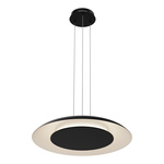 Lampa wisząca Piattino Czarny 30W LED 3000K-4000k-6000K (ML1814) - Milagro