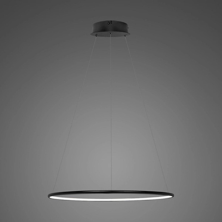 Lampa wisząca Ledowe Okręgi No.1 40cm3k 21W czarna (LA073/P_40_in_3k_21W_black) - ALTAVOLA DESIGN