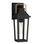 Mała latarnia naścienna Buckley - 1 źródło światła - Matowa czerń (QZ-BUCKLEY-S-MBK) - Elstead Lighting