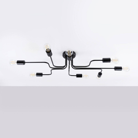 Żyrandol VECTOR 8 czarny (SL.1448) - Sollux Lighting