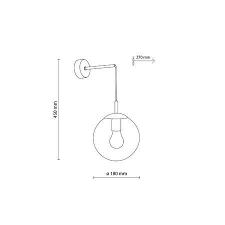Kinkiet ESME TOPAZ 1 (5389) - TK Lighting