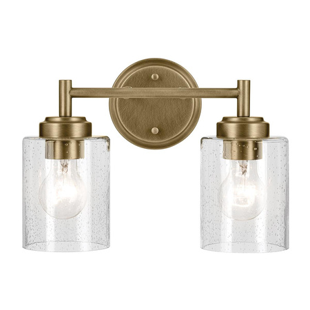 Kinkiet Winslow - 2 źródła światła - Naturalny mosiądz (KL-WINSLOW-2W-NBR) - Elstead Lighting