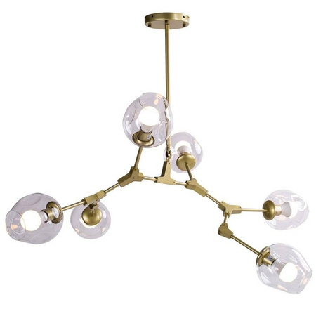 Lampa wisząca MODERN ORCHID-6 (ST-1232-6 GOLD transparent) - Step into Design