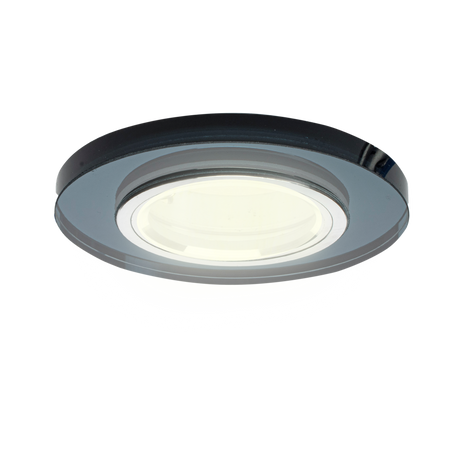 Oczko sufitowe szklane OKRĄGŁE. Kolor: CZARNY (EKOS205) - Eko-Light