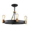 Lampa wisząca/ Półplafon Silas - 4 źródła światła (QN-SILAS-4P-DZ) - Quintiesse