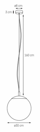 Lampa wisząca ALUR M (10727105) - Kaspa