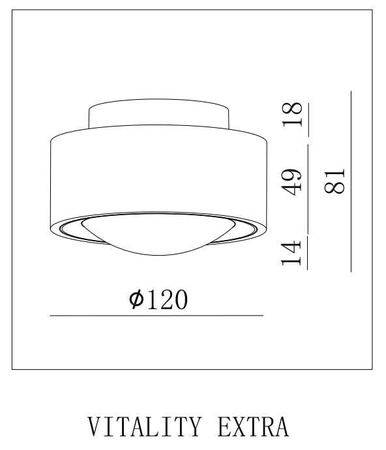 LED lampa VITALITY EXTRA-10W DIM Black IP20 CRI90 3000K (03377B) - ZARlight