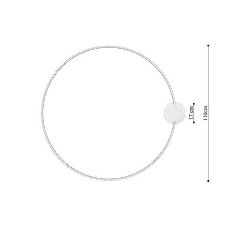 Lampa sufitowa RIO 110 czarny LED 3000K (TH.134) - Thoro Lighting