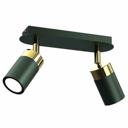Lampa sufitowa JOKER GREEN/GOLD 2xGU10 (MLP7718) - Milagro