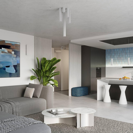 Plafon KARBON 60 biały (SL.1534) - Sollux Lighting