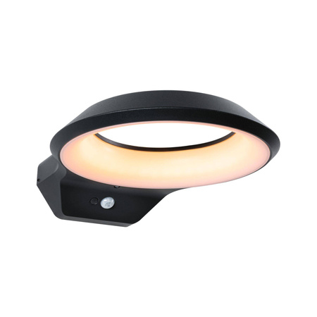 Oprawa elewacyjna ANELA LED PIR 12W 700lm 2200K IP44 230V antracyt aluminium (PL94837) - PAULMANN
