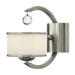 Lampa ścienna, kinkiet MONACO kol. NIKIEL (HK/MONACO1 ) - Hinkley - Elstead Lighting