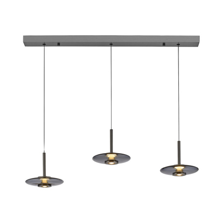 Ściemnialna lampa nad stół z płynną regulacją wysokości PURE VITRUM SZARY (2083-15) - Paul Neuhaus