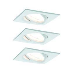 Zestaw Oprawa wbudowana Nova Coin ruchoma LED 3x6,5W 2700K 230V Biały Mat/Aluminium (PL93454) - PAULMANN