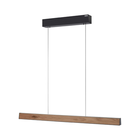 PURE E-MOTION LAMPA WISZĄCA CZARNY/DREWNO (2570-79) - Paul Neuhaus