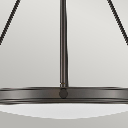 Lampa wisząca Collier - 4 źródła światła - Zgaszona czerń (HK-COLLIER-P-BX) - Elstead Lighting