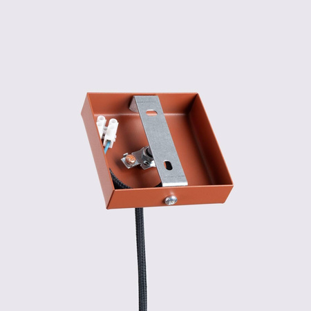 Lampa wisząca KARBON 1 ochra czerwona (SL.1630) - Sollux Lighting