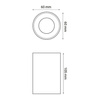 OprawaDANNY MINI ED GU10 Black IP20  (03334.0B) - ZARlight