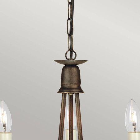 Żyrandol Minster (MN3-BLK-GOLD) - Elstead Lighting