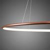 Lampa wisząca Ledowe Okręgi No.1 Φ60 cm in 3k miedziana ściemnialna Altavola Design (LA073/P_60_in_3k_copper_dimm) - ALTAVOLA DESIGN