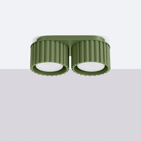 Plafon AURA 2 zielony oliwkowy Gx53 (SL.1798) - Sollux Lighting