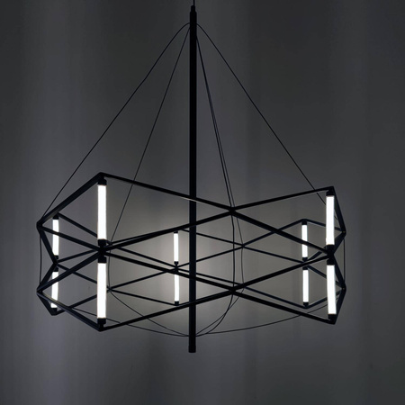 Geometryczna czarna lampa wisząca SPACE 60 cm (ST-9858 P/S black) - Step into Design