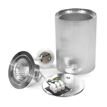 Tuba Gu10 srebrna szczotkowana - Syntron