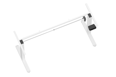 Elektrycznie regulowany stelaż do biurka z ładowarką USB Control Flex+ Biały (LV0740) - LVN SYSTEM