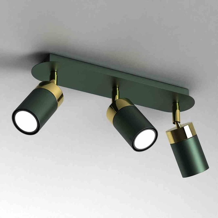 Lampa sufitowa JOKER GREEN/GOLD 3xGU10 (MLP7719) - Milagro