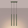Lampa wisząca PASTELO 3P zielona oliwka (SL.1521) - Sollux Lighting