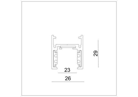 Szynoprzewód magnetyczny 3m GALAXY- SURFACE 23 LOW (033387B) - ZARlight