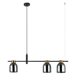 Lampa wisząca Servio  (PND-66892-3-BK-SG) - Italux